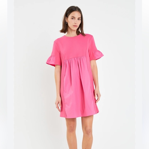 English Factory Pink Dress - Picture 1 of 7